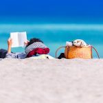 A teacher on holiday at seaside