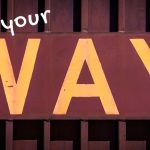 A level results day find your way sign