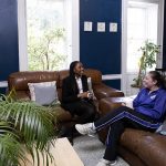 Girls chatting in Wycliffe boarding school house